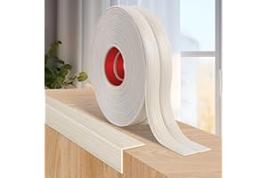 LSGCQ Molduras decorativas pared protector esquinas pared moldura adhesiva rodapie flexible (2cm×3m, Grano de madera beige)