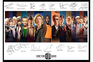 SIGNED BY THE STARS Doctor Who Signed/Autographed Print all Doctors. Dr Who (A4 Print 29.7cm x 21cm)