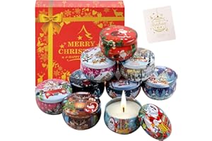 TEPENAR Christmas Scented Candles Gifts for Women | 9 Pack 2.5 Oz Natural Soy Wax Aromatherapy Candle Christmas Thank You Gift for Women Mum Girlfriends Teachers Colleagues Stress Relief Gifts