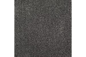 247Floors Saxony Carpet 17mm Thick Flecked Stain Resistant Actionback (Dark Grey, 5m x 5m)