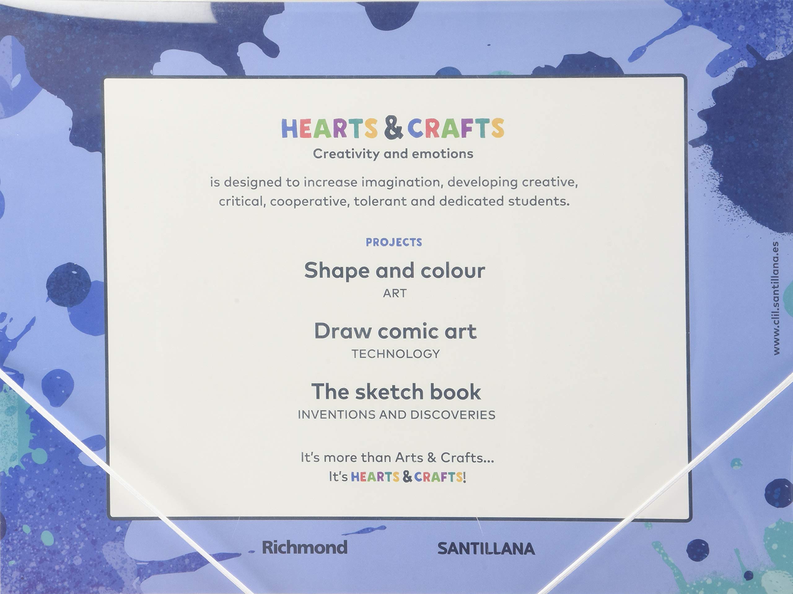 HEARTS & CRAFTS BLUE NOTEBOOK I 6PRIMARIA