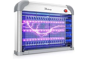 Buzbug LED Fly Zapper Indoor, 3800V Powerful Electric Fly trap, 10 Years Lifespan 3 Lamps Sustainable Less Power,Durable Fly Catcher, Fly Killer,Bug Zapper -MA009