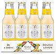 Double Dutch Double Lemon Premium Mixer 24 x 200ml bottles Low Calorie Perfect Mixer for Cocktails, No Artificial Colours Preservatives or Flavours (Pack of 24)