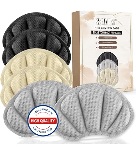 2 paia di cuscinetti per tallone, inserti autoadesivi per scarpe troppo grandi, anti-vesciche, protezioni per tallone, riutilizzabili, per donne e uomini, migliorano la vestibilità delle scarpe