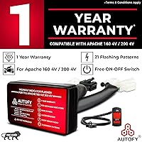 Autofy 1 YEAR WARRANTY StreetGod Plug and Play Highway Indicator Flasher Relay For TVS APACHE 160 4V APACHE 200 4V (LED & Bulb Indicators)