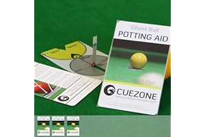 CueZone Ghost Ball - English and American Pool Potting Aid - Pool Accessories - Snooker Pool Gifts - Pool Table Accessories - Pool Cue Accessories Men