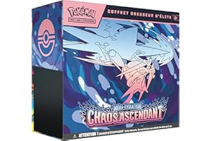 Pokémon : Coffret Dresseur d’élite Chaos Ascendant (1 Carte Promo entièrement illustrée, 9 boosters et des Accessoires de Jeu