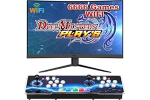 NArra 3D Pandora Box with Wifi 12S Arcade Games Console, 6666 in 1 HD Video Games Machine, Plug and Play Games at Home, Double Joystick 2-4 Players, 1280X720 Full HD for Computer Projector TV