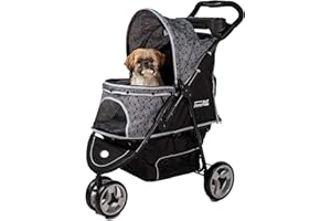 Innopet Buggy Allure Onyx - Large Dog Pram - Dog Stroller - Dog Pushchair - Pet Stroller - Dog Buggy - Pet Pram - Pet Travel Stroller - Doggy Pram - Dog Trolley for Large/Medium Dogs and Cats UK
