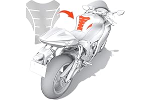 Luxshield Film de Protection Anti-Rayures pour réservoir de Moto - Transparent Brillant & Autocollant