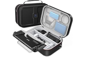 STEBEAUTY Steam Deck Case 2025 Upgrade, Carrying Case for Console & Accessories, Built-in AC Adapter Charger Storage, Large Capacity