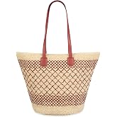 Mountain Accessory Women's Quadrangle Patterned Wire Mesh Beach Bag, Wire Mesh