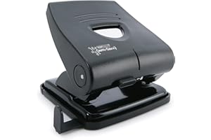 Rapesco PF827PB2 Germ-Savvy Antibacteriano, Perforadora de 2 Agujeros 827 -P, Capacidad para 30 Hojas, Negro
