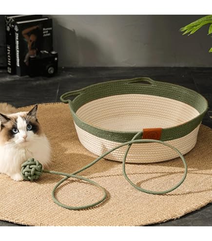 Letto Per Gatto Intrecciato - Letto Di Vimini, Tappetini Per