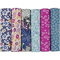 Aufodara Tissus Coton 6 Pièces Patchwork Gris DIY Fabric à La