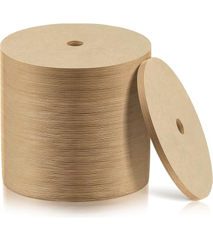 Filtres à Café Percolateur Non Blanchis - Lot De 400 Filtres Papier 3,75 Pouces (95 Mm) - Pour Machines à Café Vintage Et Percolateurs