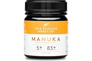 Miel de Manuka MGO 83+ / UMF 5+ de New Zealand Honey Co. | Actif et brut | Fabriqué en Nouvelle-Zélande | 250g