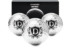 CybGene Personalised Golf Balls for Men, Unique Golf Gifts, Cool Accessories for Golfers, Golf Lovers, for Birthday and Christmas, Silver