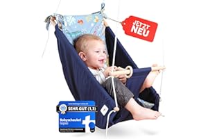 ISIPISI LEBE ENTSPANNTER isipisi Babyschaukel | Baby Wippe für Babys von 6 Monate - 5 Jahre | Baby Schaukel Indoor & Outdoor mit OekoTex 100 Siegel | Baby Sachen für Neugeborene & Säuglinge |