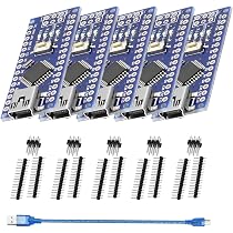 3 Stück Nano Entwicklungsplatine V3.0 Mit CH340 – Kompatibel Mit Arduino Nano, USB-Kabel Inklusive