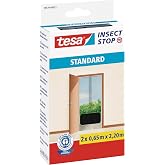 Sineklik Standart Cırt Bantlı, Kapı I&ccedil;in, Kesilerek Ayarlanabilir, Siyah, 2 Adet 0.65m X 2.20m | 2 par&ccedil;alı, kesilebilir kapı 