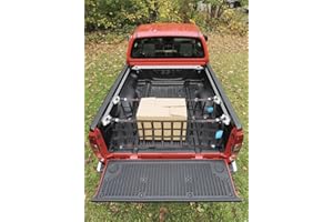 PICKUPMATTE PickUpNetz Dr. Thiel® Loading Area Separator Net 440 x 1350 mm Cargo Net Black Cargo Net Load Securing Pickup Cargo Area Tailgate Cargo Floor Transport Net