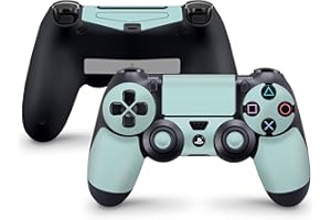 Skins4u® Aufkleber Faceplate Design Skins Sticker Cover für PS4 Controller Vinyl Playstation 4 Solid State Mint