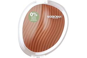 Deborah Milano - Terre compacte Formule pure avec ingrédients naturels, 04 Light Beige, finition coulissante et modulable, sculpte le visage et donne une peau naturellement bronzée, 11 g