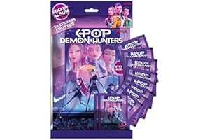 KPOP DEMON HUNTERS Album + 10 Bustine di Figurine + Poster - Premium Starter Pack