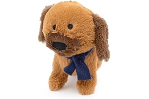 Fuzzl Cookie the Cockapoo Plüsch-Hundespielzeug und Welpenspielzeug - Interaktives Hundespielzeug mit Quietscher und langlebigen Nähten für kleine und große Hunde, quietschendes Hundespielzeug