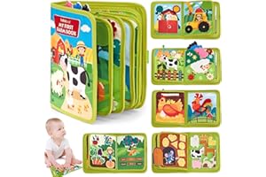 Bogoro Gry edukacyjne Montessori, edukacyjne gry Montessori 1-4 lata, zabawka podróżna do samolotu i samochodu, prezenty miękkie filcowe zabawki dla dziewcząt i chłopców