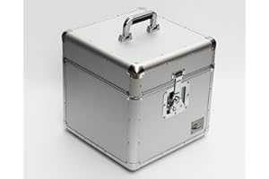 ZILLA BY NEO MEDIA Zilla Silver 12" LP Single Vinyl Record Aluminium DJ Flight Carry Case Holds 100 Tough Strong