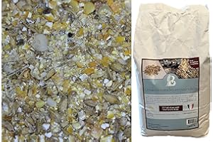 EARL BELAYGUE RAPHAËL Direct Agriculteur / 24kg Graines Concassées, broyé C'est Mieux digéré, orge+maïs+soja = équilibré pour Poules pondeuses, Poulets,... 8kg x 3 unités