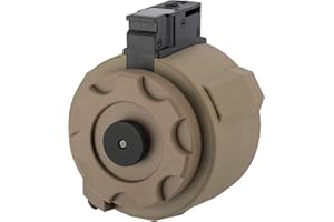 Evike Airsoft - Angel Custom 1500 Round Firestorm AEG Airsoft Drum Flashmag (Modell: AK/Dark Earth)