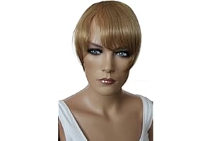 CAISHA by PRETTYSHOP 100% Vrais Cheveux Frange Cheveux Humains Postiche Èpaississement Des Cheveux Extensions De Cheveux Blond Miel H313m