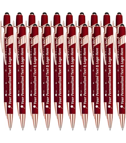 Penna Laurea Con Nappina E Tocco Metallizzato: Bomboniera In Astuccio Alcantara, Scritta 'Laurea' Inclusa, Colore Rosso (senza Confezione)