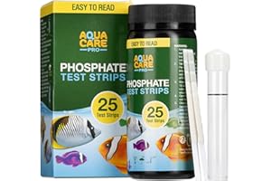 Health Metric Bandelettes Test Piscine - Lot 25x Languette Testeur Eau Piscine Aquarium Spa - Kit de Bandelette Analyseur de Phosphate pour Contrôle des Algues