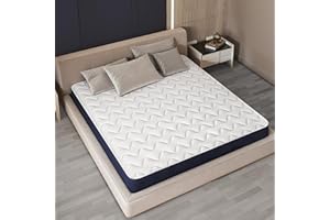 THE WHITE STONE Materac 140 x 190 z pianki waterfoam, hipoalergiczny | Wysokość 10 cm | Wypełnienie z waty i pokrycie z przewiewnej tkaniny 3D, przeciwko roztoczom i grzybom | Wyprodukowany we Włoszech