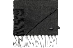 Bovari Kaschmir Schal Herren – 100% Kaschmir/Cashmere – Premium Qualität – 180 x 31 cm - viele Farben