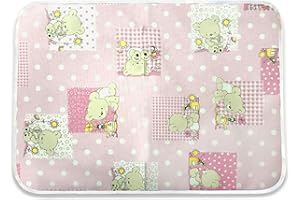 Panini Tessuti, Tovaglietta Orsetti Api Rosa (52x37 cm) Fantasia per asilo e scuola materna- 100% cotone- Made in Italy Set Asilo Da Ricamare per la pappa e la merenda Orsetti Api Rosa