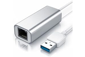 CSL-COMPUTER CSL - Adaptateur réseau USB 3.2 Gen1 Gigabit Ethernet RJ45 Externe - USB Network Adapter USB 3.0 vers Ethernet LAN 10 100 1000 Mbps - Compatible avec Apple MacBook Ultrabook Tablet PC Notebook Laptop