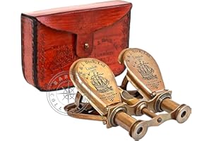 HANZLA COLLECTION AAYAT NAUTICAL Monocular Binocular Vintage Antique Brass Folding Monocular Nautical Telescope Spyglass