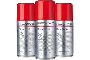 REVIVE Car AC Sanitizer Spray Anti-Bacterial and Anti-Fungi Cleaner Pack of 3 | Odor Neutralizer | Professional Grade Interior Disinfectant | Long-Lasting Fragrance | Made in UK | 100ml