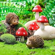 Produktbild von Kisangel 4 Stück Miniatur Resin Haus Modell Robuste Kleine Villa Für