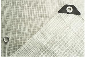 COSTWISE GROUP 100G/M BRAIDED, CLEAR TARPAULIN (SELECTION OF SIZES) (3X4M)