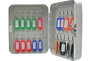 Cathedral Products 20 Key Capacity Lockable & Wall Mountable Key Cabinet, White