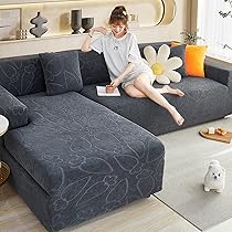 Copridivano Posti Con Penisola YOPOIY Motivo D'amore Elastico