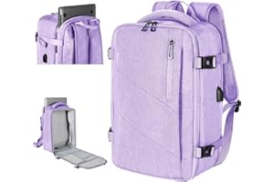 Gluckstar Mochila Viaje Cabina Avion 40X20X25 para Ryanair/Vueling, Maletas de Viaje Cabina Avion Bolsa de Cabina 20L, Mujer Hombre Equipaje de Mano Avion Mochila Portatil Senderismo Backpack Púrpura