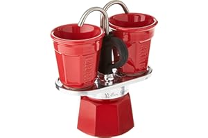 Bialetti Coffee Maker, Aluminium, Red