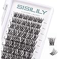 Cluster Lashes SISILILY Individual Lashes 72 Lash Clusters C D Curl Individual Cluster eyelashes DIY Lash Extensions Reusable False Eyelashes 3D Wispy Fluffy 10-16mm Length (DM01-mix)